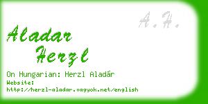aladar herzl business card